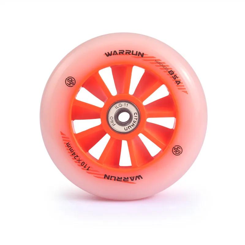 WARRUN-Roue de patinage de vitesse en ligne, Pneus de vitesse au sol d'asphalte de rue en plein air,