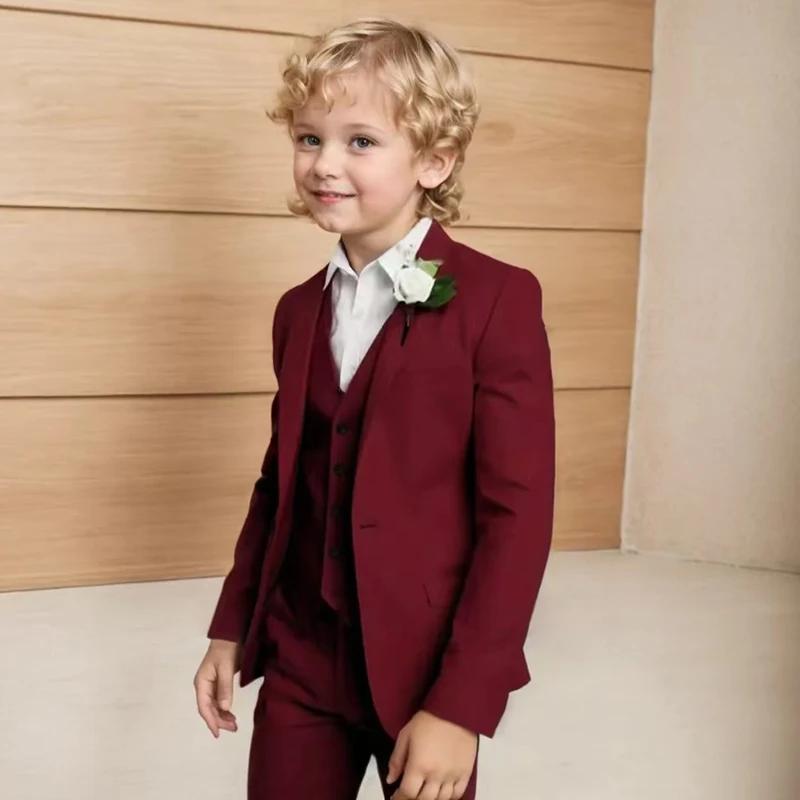 Ensemble de Costume pour garçons à la mode pour Costume de fête de mariage 3 pièces ensemble de Cost