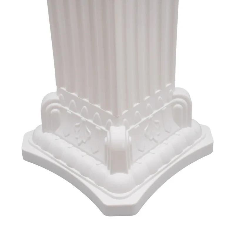 Colonne de support de fleurs de fête de pilier romain de mariage, décor de fond en plastique, décora