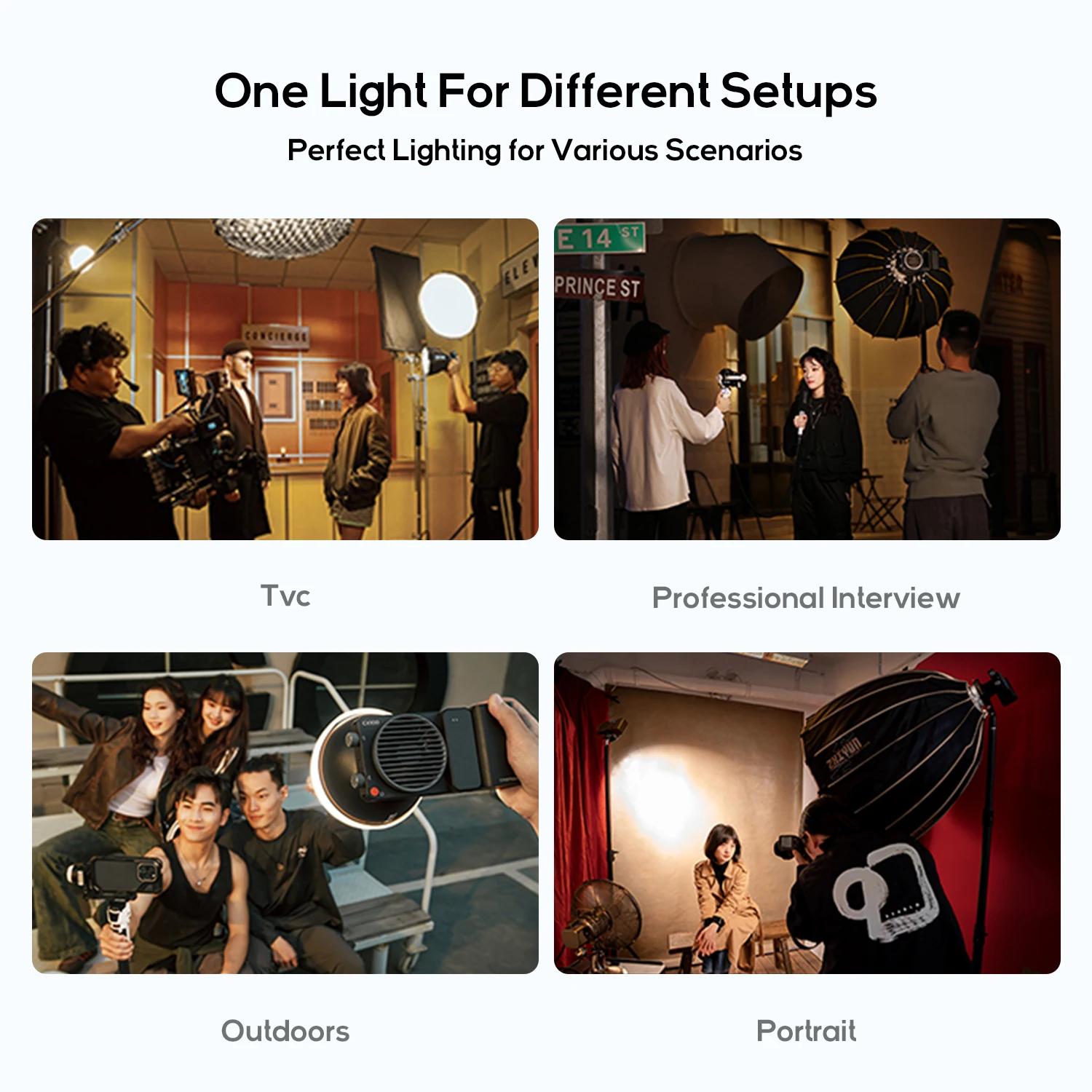 ZHIYUN officiel CINEPEER CX100 100W lampe vidéo de poche LED COB lumière Photo lumière de remplissag