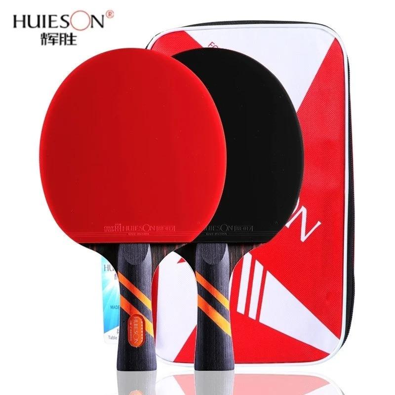 HUIESON nouvelle Surface en noyer 8 étoiles 5plywood + 2 palettes de Ping-Pong en carbone intérieur