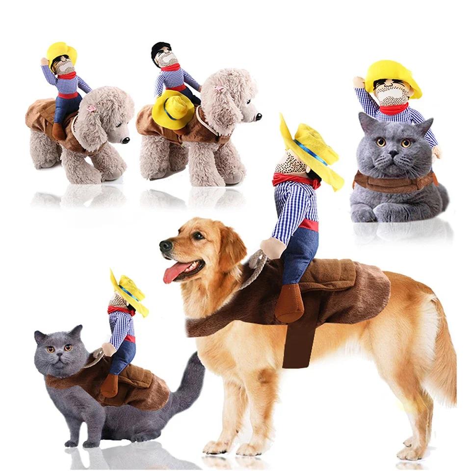 NONOR-Vêtements de ixd'Halloween pour Chien, Veste Cowboy IQUE Up Amusante, Combinaison Bouledogue F