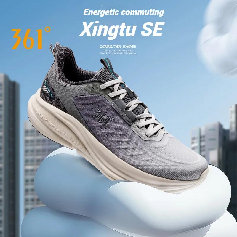 Chaussures de course 361 degrés pour homme - Semelle épaisse amortissante et rebond pour printemps