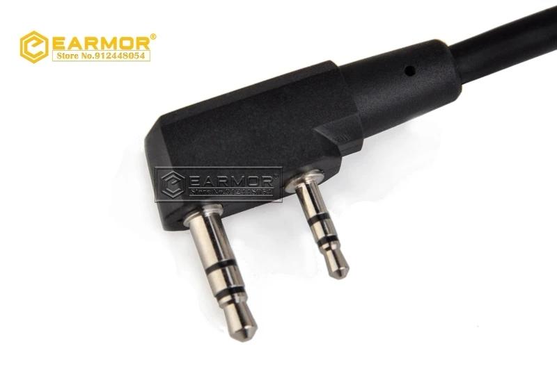 OPSMEN EARMOR M51 adaptateur PTT Airsoft casque tactique adaptateur PTT prise de téléphone Kenwood 3