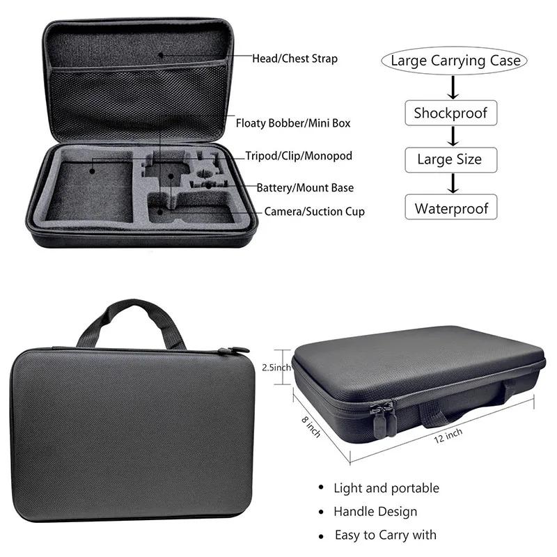KFFTWWX-Kit d'accessoires étanches pour GoPro fore13, 12, 11, 10, 9, boîtier, trépied, support monop