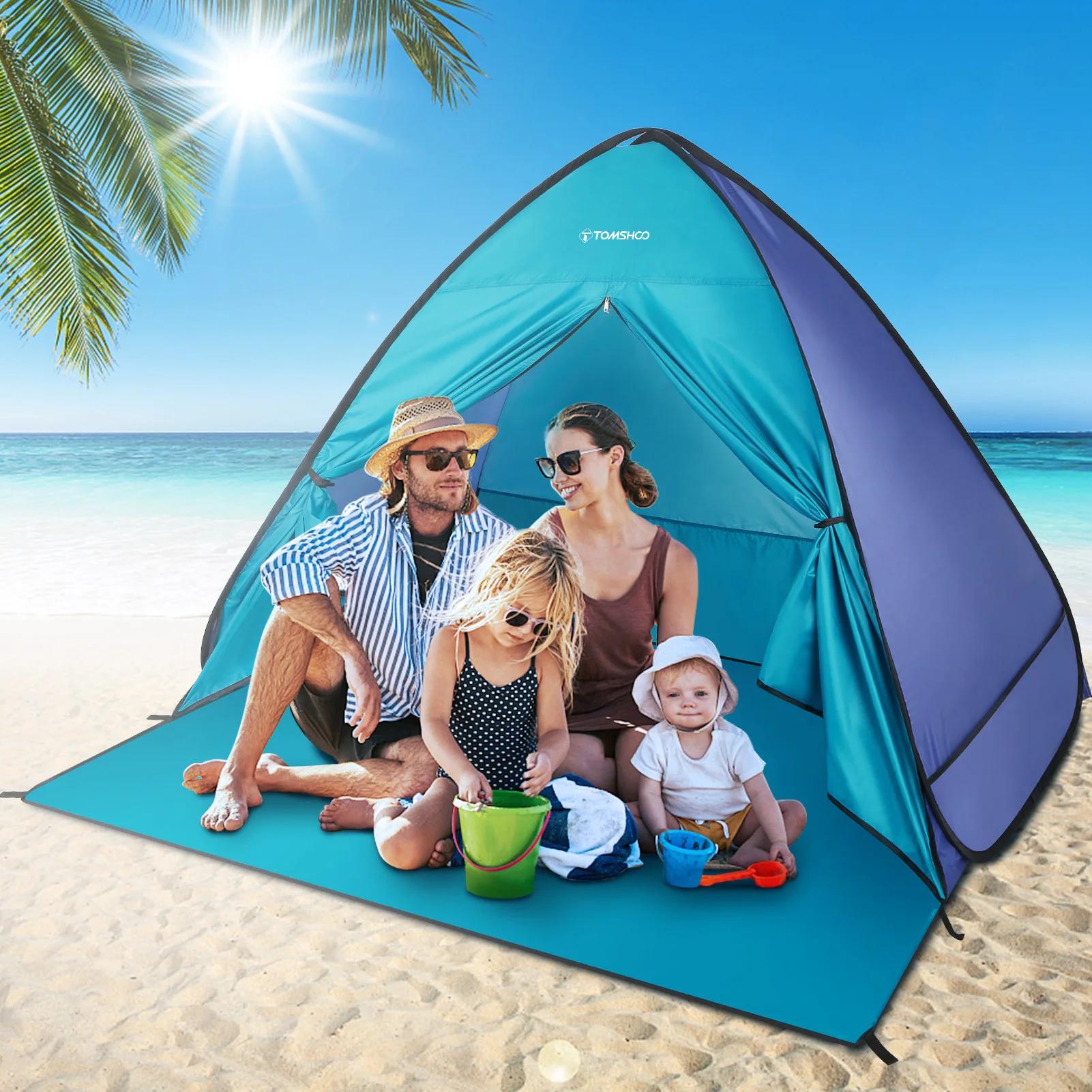 TOMSBathroom-Tente de camping en plein air O Pop Up, tente de plage, ombre de plage extérieure légèr
