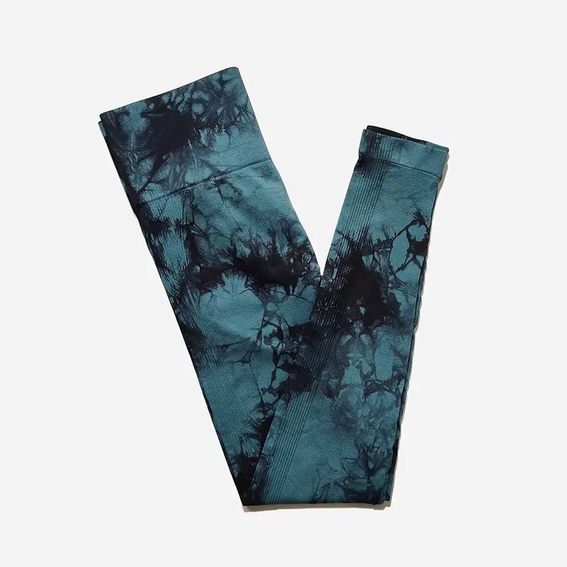 Leggings sans couture pour femmes, pantalon de Yoga taille haute, froissé, collants de levage des fe