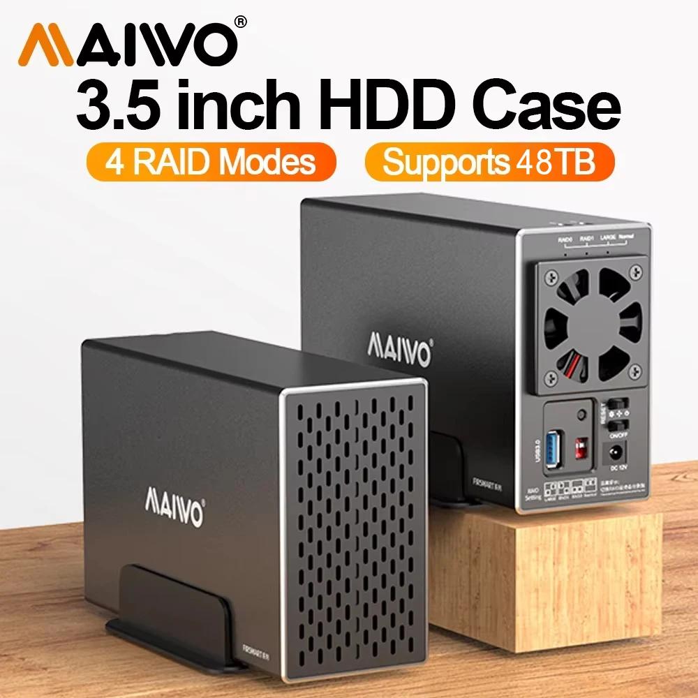 MAIWO-Boîtier de disque dur externe Tourists Bay, 4 RAID HD Array SATA vers USB 2.5, station d'accue