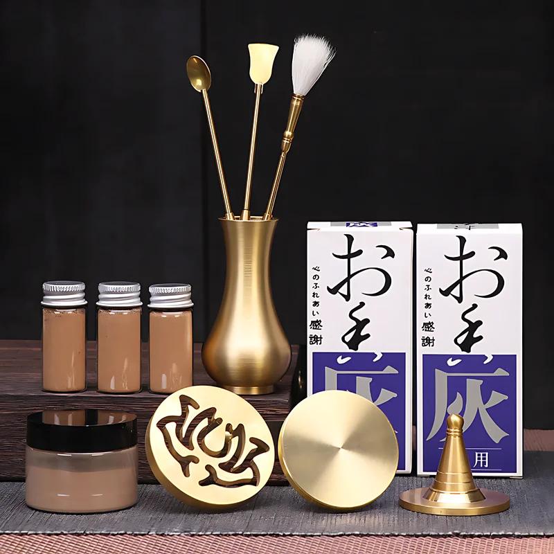 Ensemble d'aromathérapie en laiton, Kit de fabrication de brûleur d'encens, support de moule d'encen