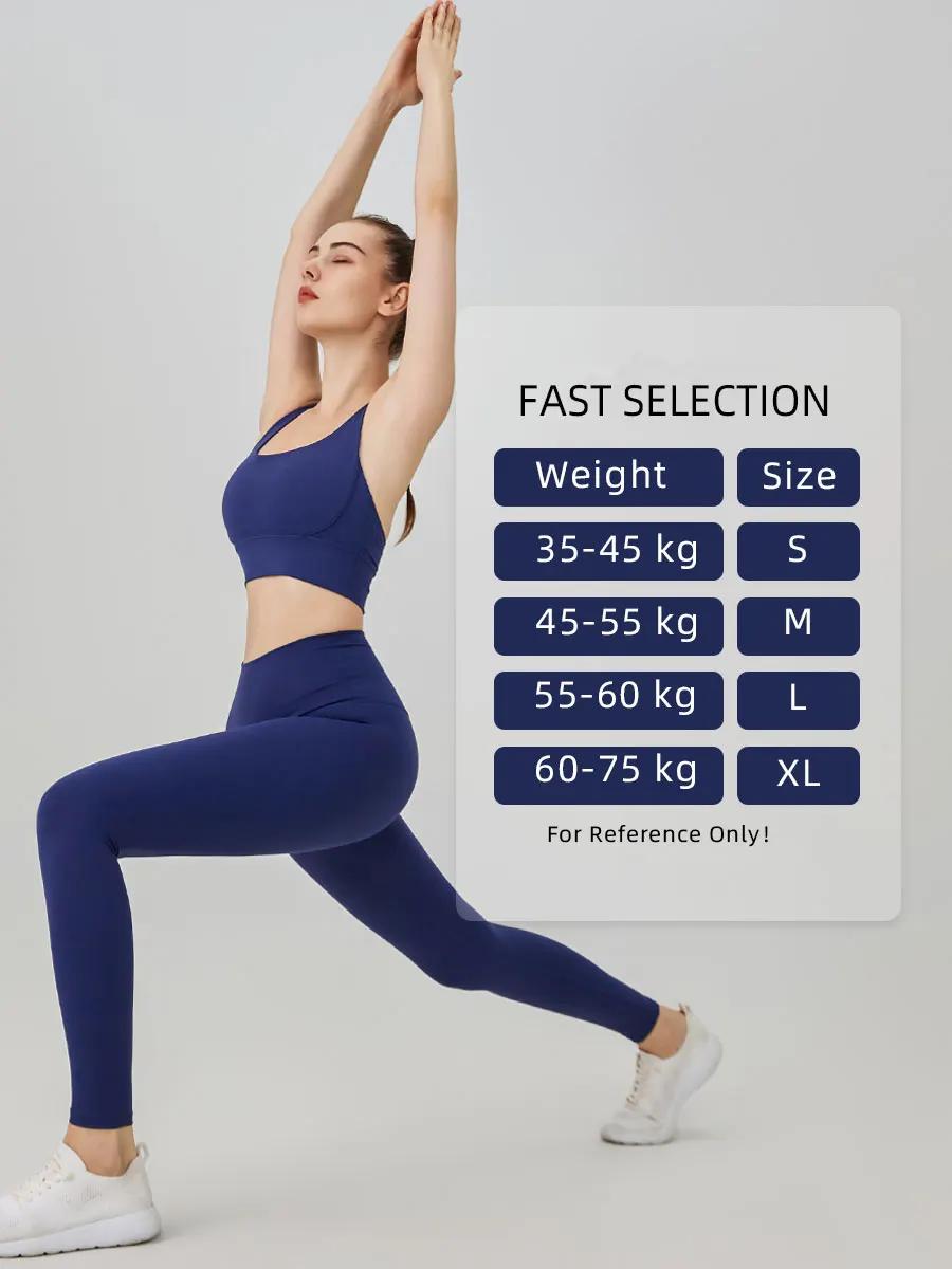Costume de yoga 2 pièces pour femme avec soutien-gorge et leggings pour pilates et fitness