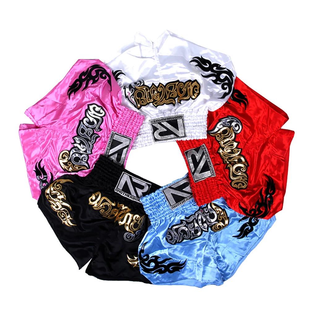 Shorts de Muay Thai pour hommes et femmes, pour la boxe, le kickboxing, le grappling, l'entraînement