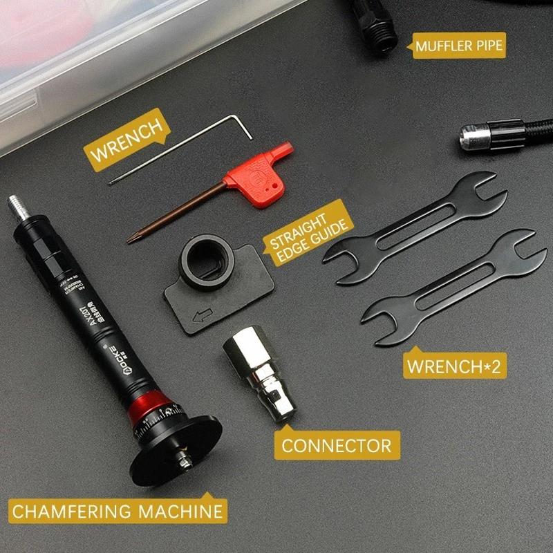 Mini machine à chanfreiner pneumatique, outil de chanfreinage d'ébavurage en métal, déterminer régla