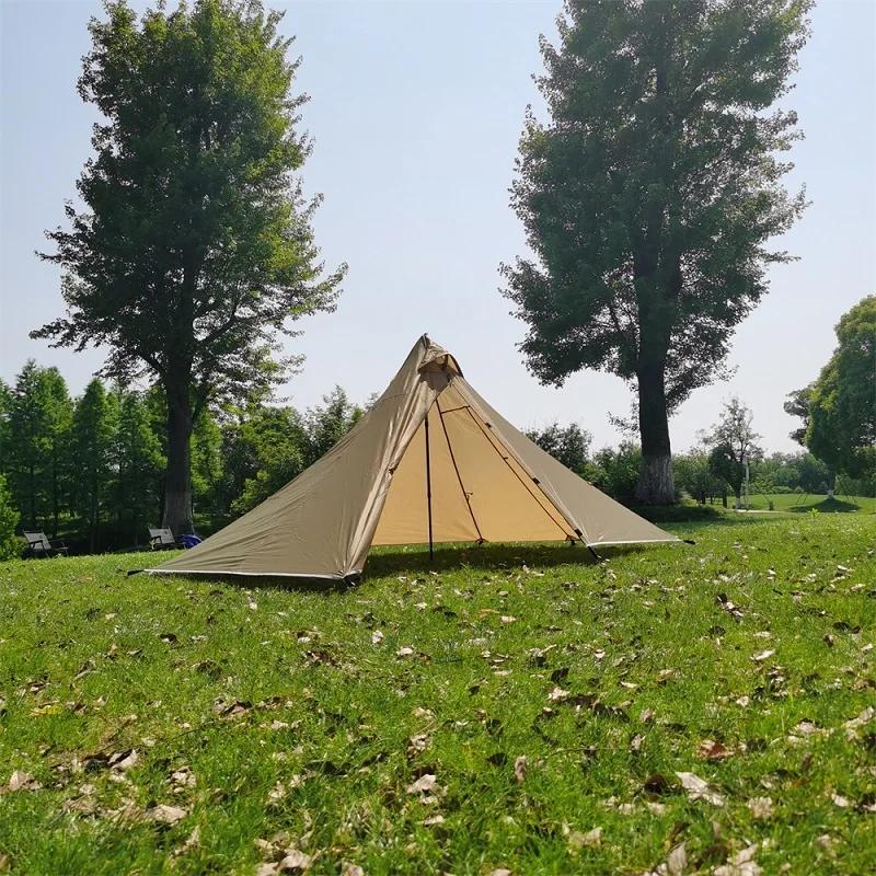 Tente de randonnée 1 personne ultralégère 4 saisons : abri pyramide étanche pour camping sac à dos