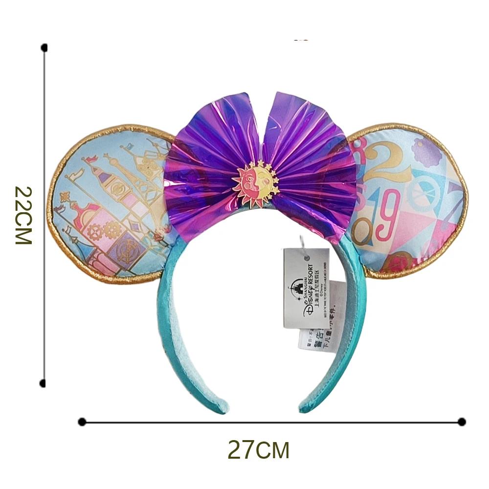 Bandeaux d'oreille Mickey Mouse pour Halloween, bandeaux de soleil colorés, accessoires de cheveux p