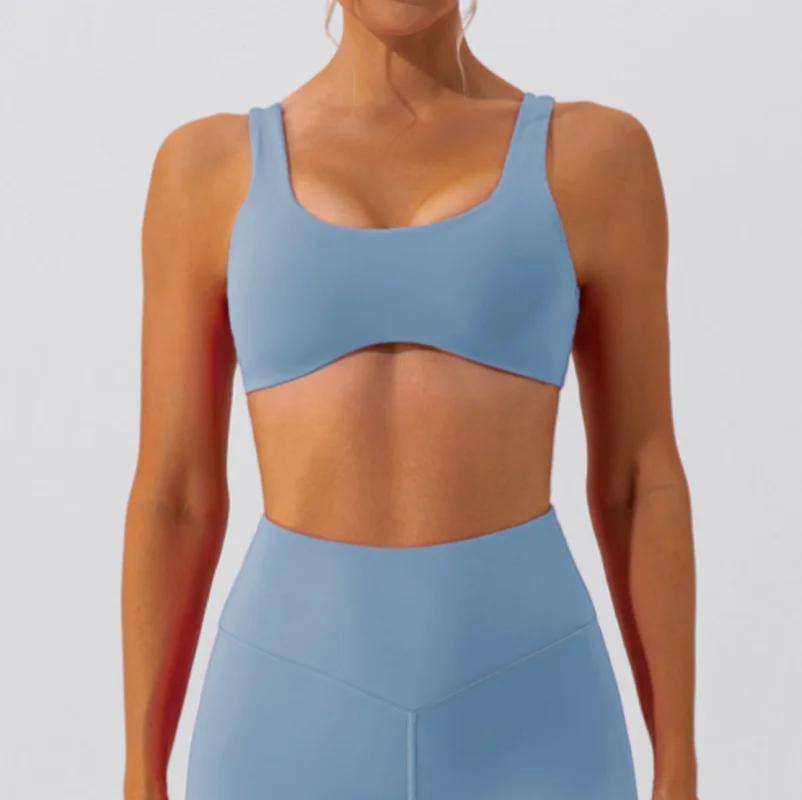 Soutien-gorge de yoga serré élastique respirant et anti-humidité semble nue yoga soutien-gorge