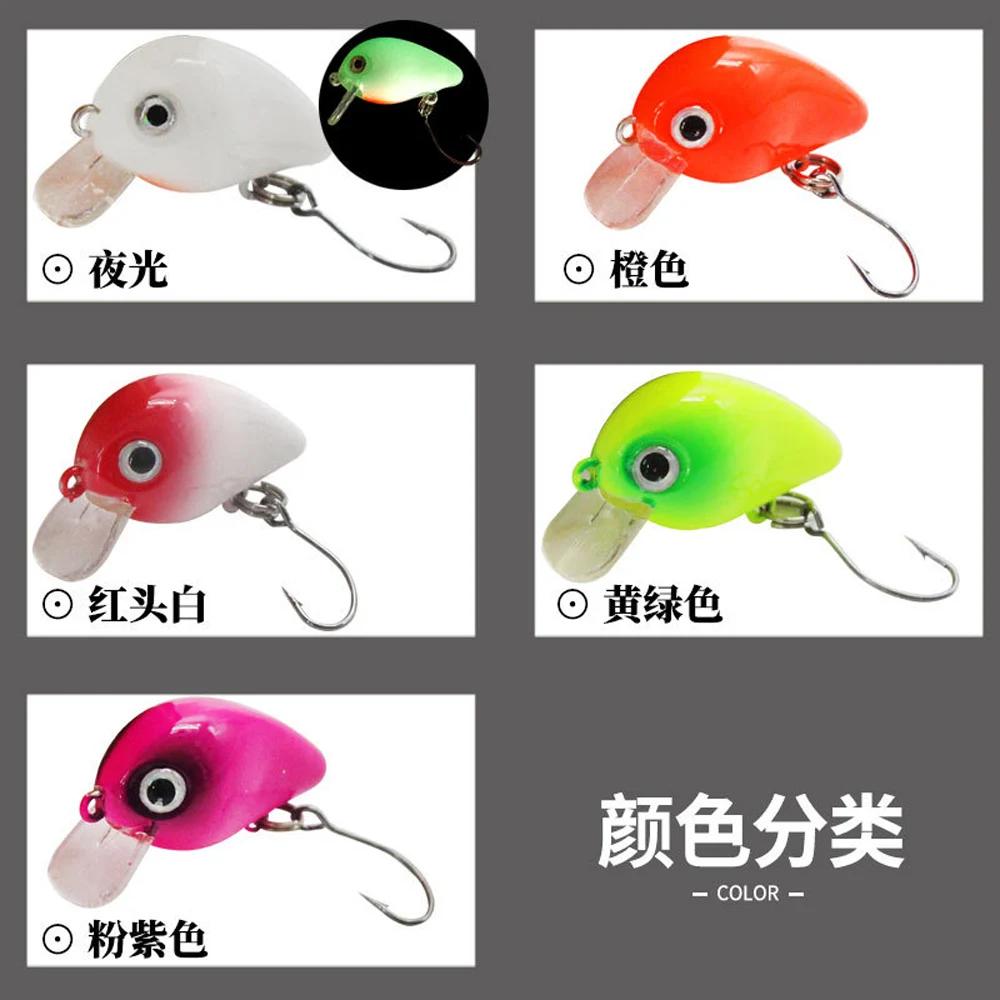 Zone truite leurre de pêche Kuga Nano 30mm 2g flottant vairon Mini manivelle Pesca Wobbling appât du