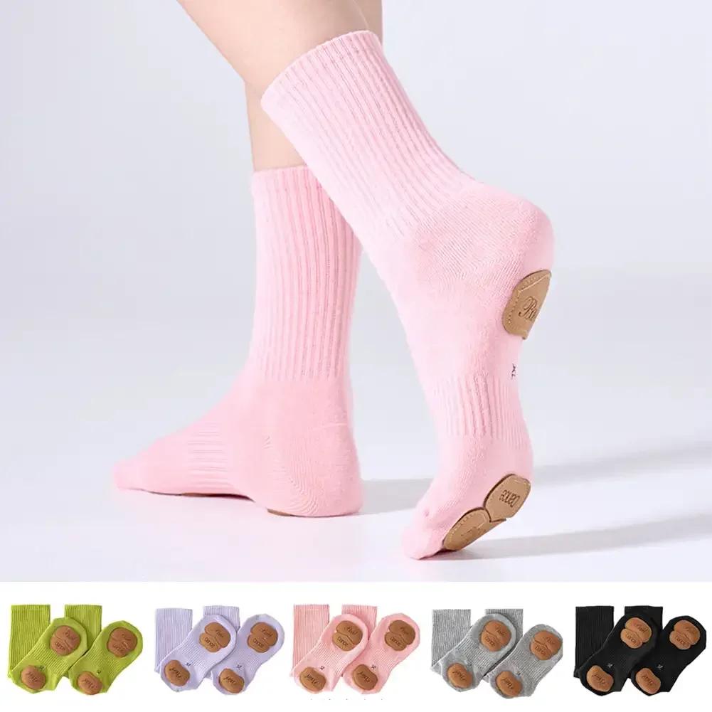 Chaussettes de Yoga de danse moderne antidérapantes pour filles, femmes et hommes, chaussettes de Ba