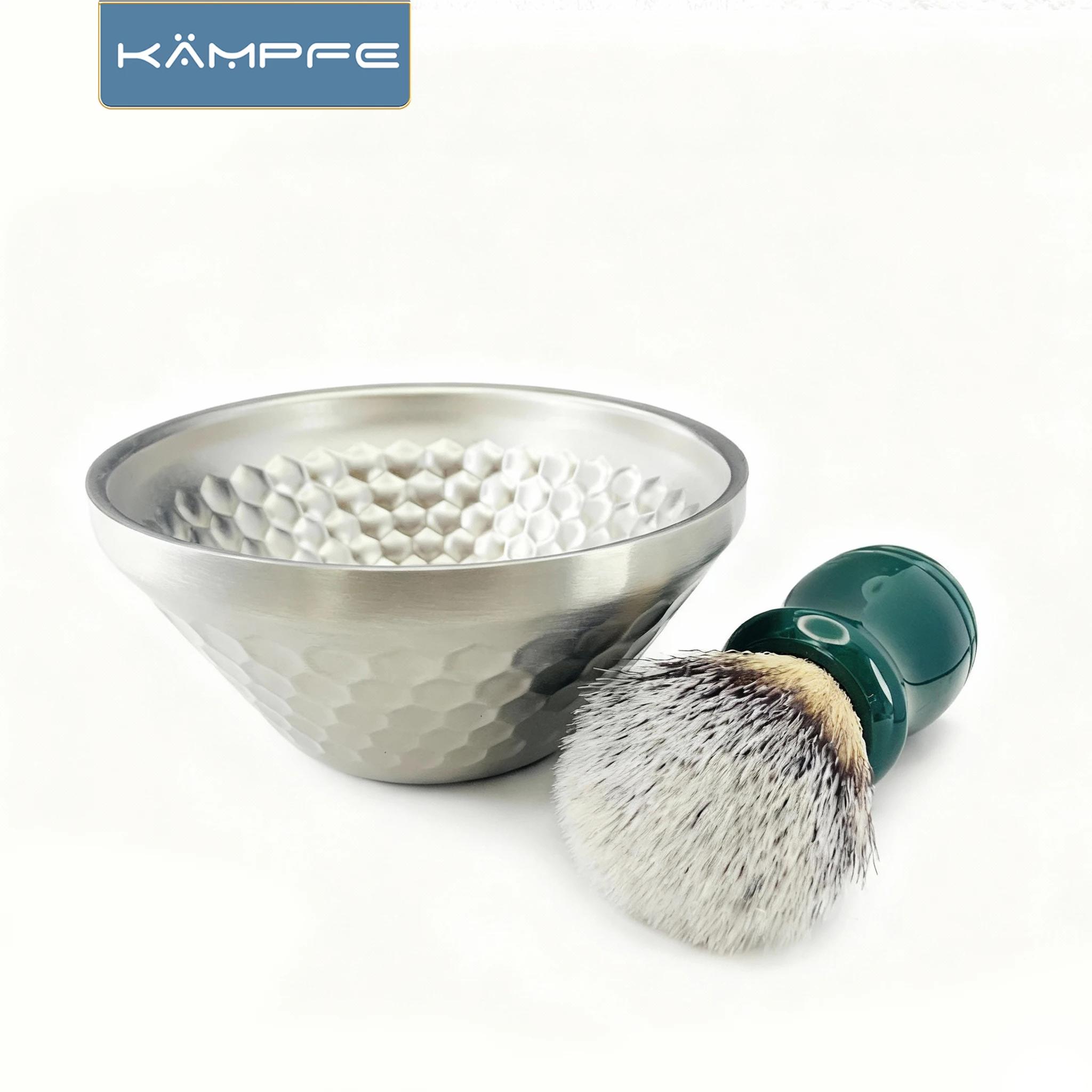 KAMPFE Bol à raser en acier inoxydable, double usage, pour la maison et les voyages, pour le nettoya