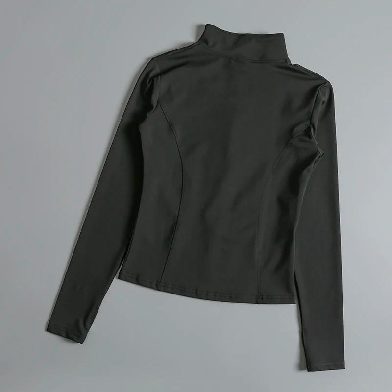 Veste de sport zip-up pour femme Gym Fitness - Veste d'entraînement recadrée pour le yoga et la course