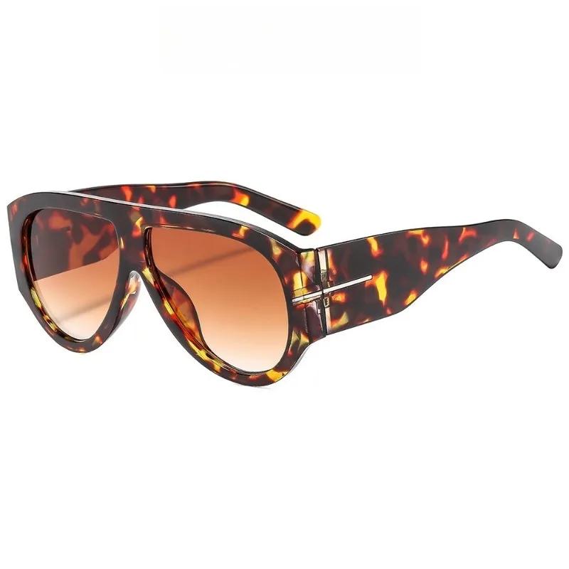 Nouvelles lunettes de soleil tendance surdimensionnées à monture large Y2K pour femmes, lunettes de