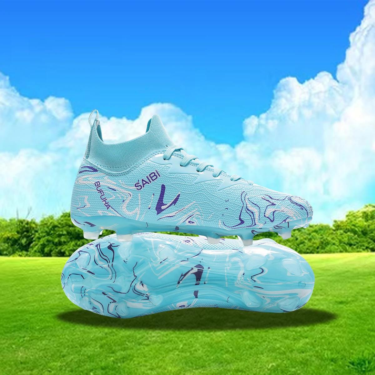 Chaussures de football baskets chuteira society chaussures de football au-dessus de la cheville mais
