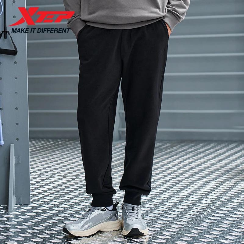 Pantalon Xtep homme automne tricot doux mode rétro confortable bas 876329630166