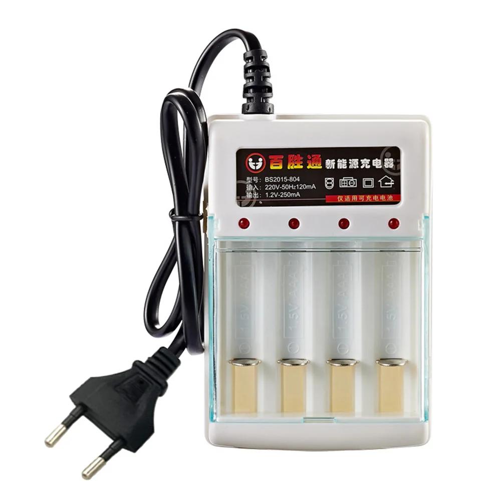 Chargeur rapide de batterie AA AAA 220V ni-cd, 4 emplacements, chargeur intelligent Rechargeable, pr