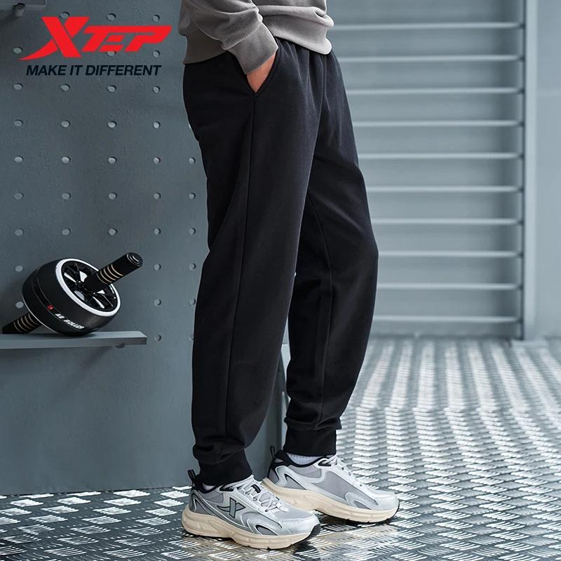 Pantalon Xtep homme automne tricot doux mode rétro confortable bas 876329630166