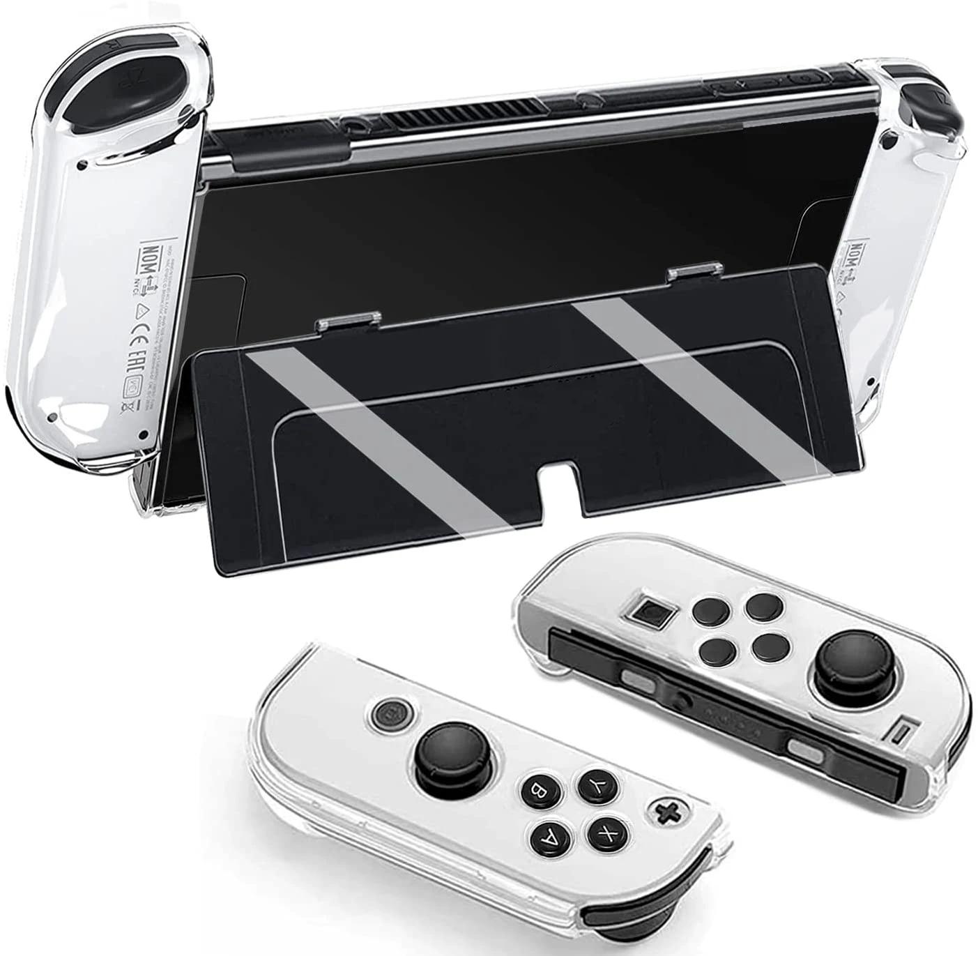 Étui de protection 3 en 1, housse transparente pour interrupteur Oled, protecteur transparent d'abso