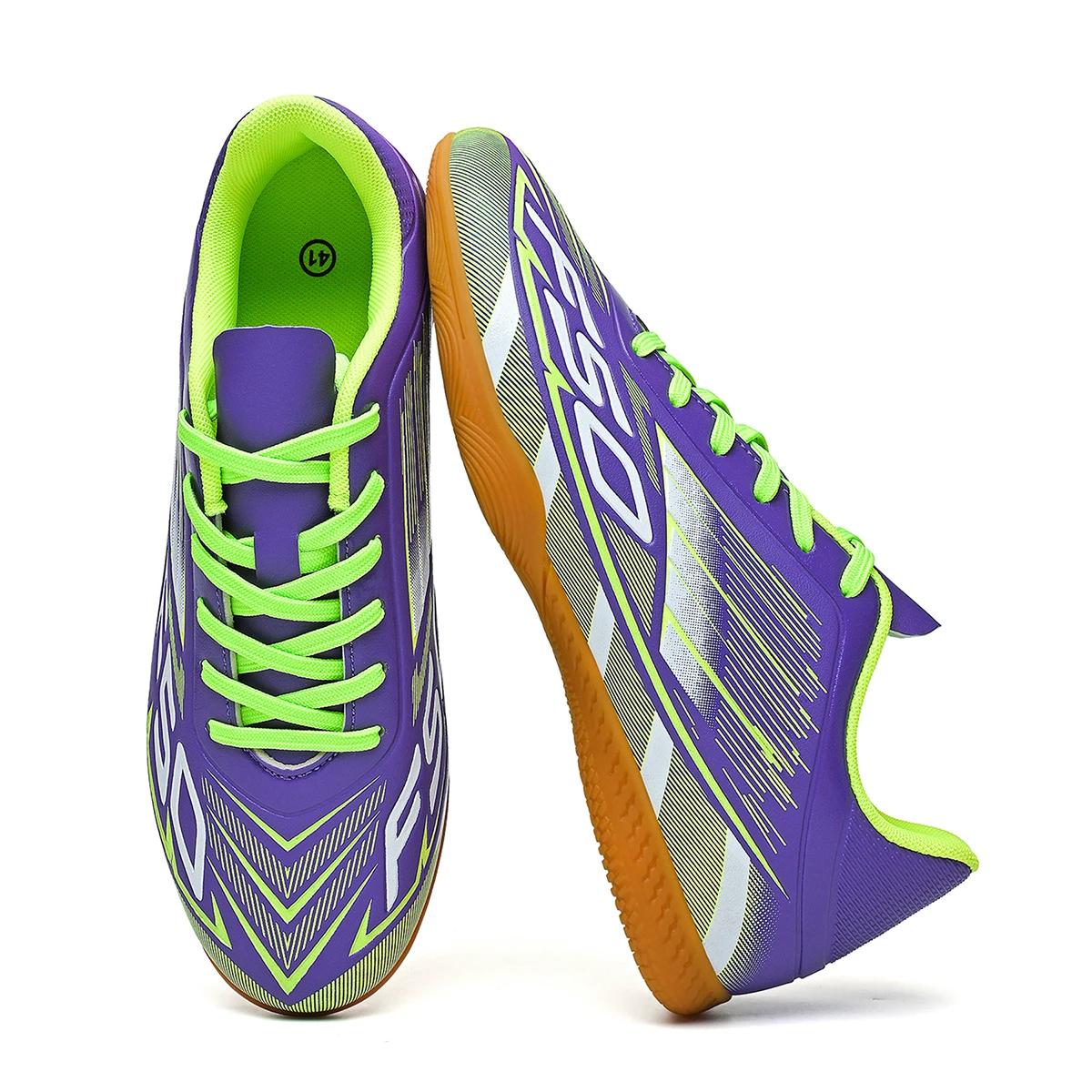 Chaussures de football plates d'intérieur IC à cinq côtés exclusives pour femmes, chaussures d'entra