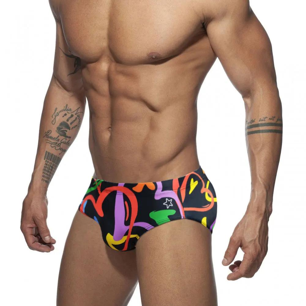 Slip de bain pour hommes Sexy natation court Sport nautique pantalons de plage maillot de bain bande