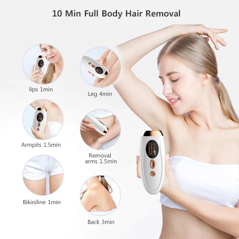 999999 Flashes épilateur Laser pour femmes hommes corps Bikini jambes bras aisselles épilation ind