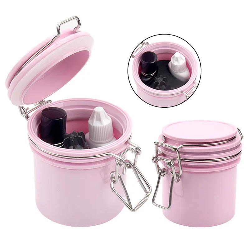 Réservoir de stockage de colle à cils, conteneur individuel pour Extension de cils, support adhésif,