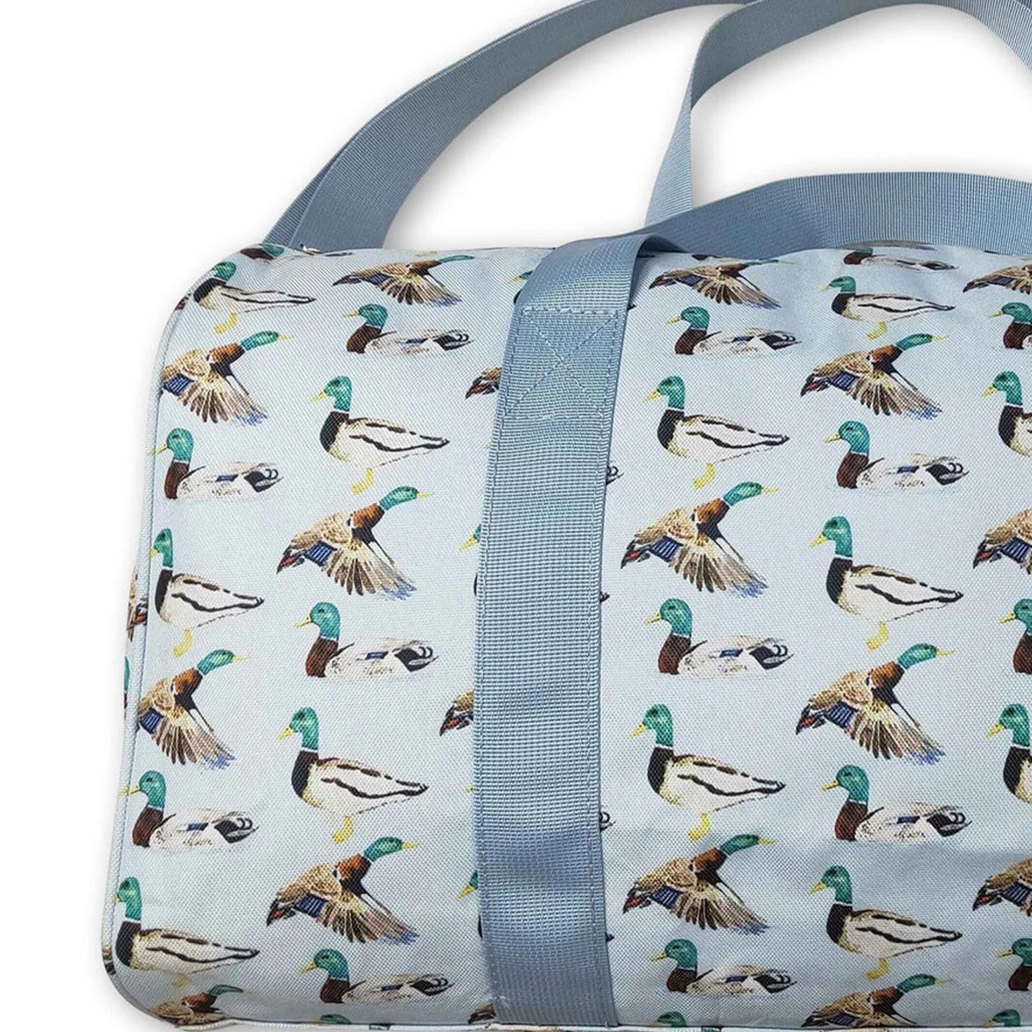 Sac de voyage en toile de coton à rayures avec sangle