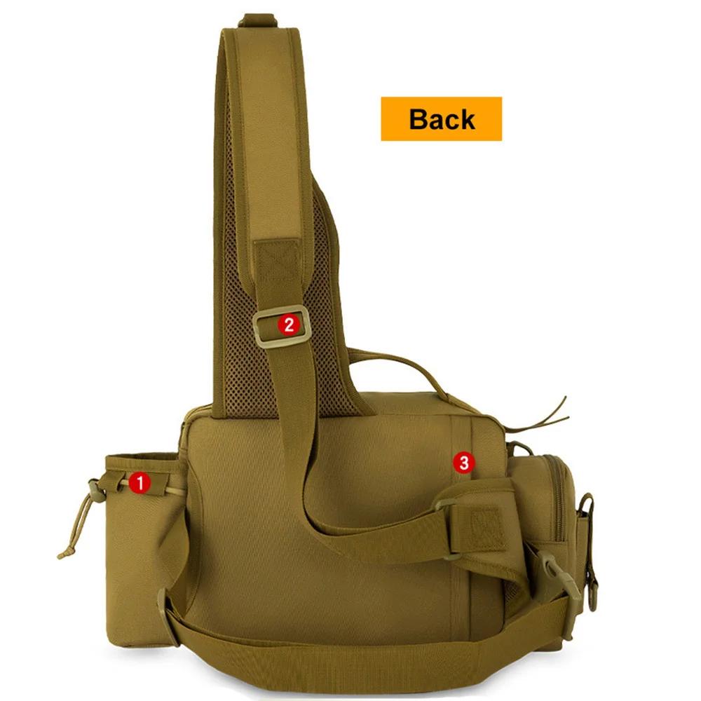 Multifonctionnel Plus grand sac de leurre de pêche étanche épaule bandoulière équipement de pêche ma
