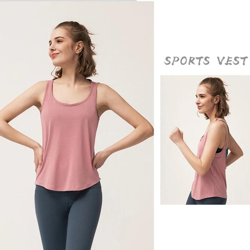 Body-Chemise légère sans coutures dos nu femme - Débardeur fitness yoga course à pied sexy