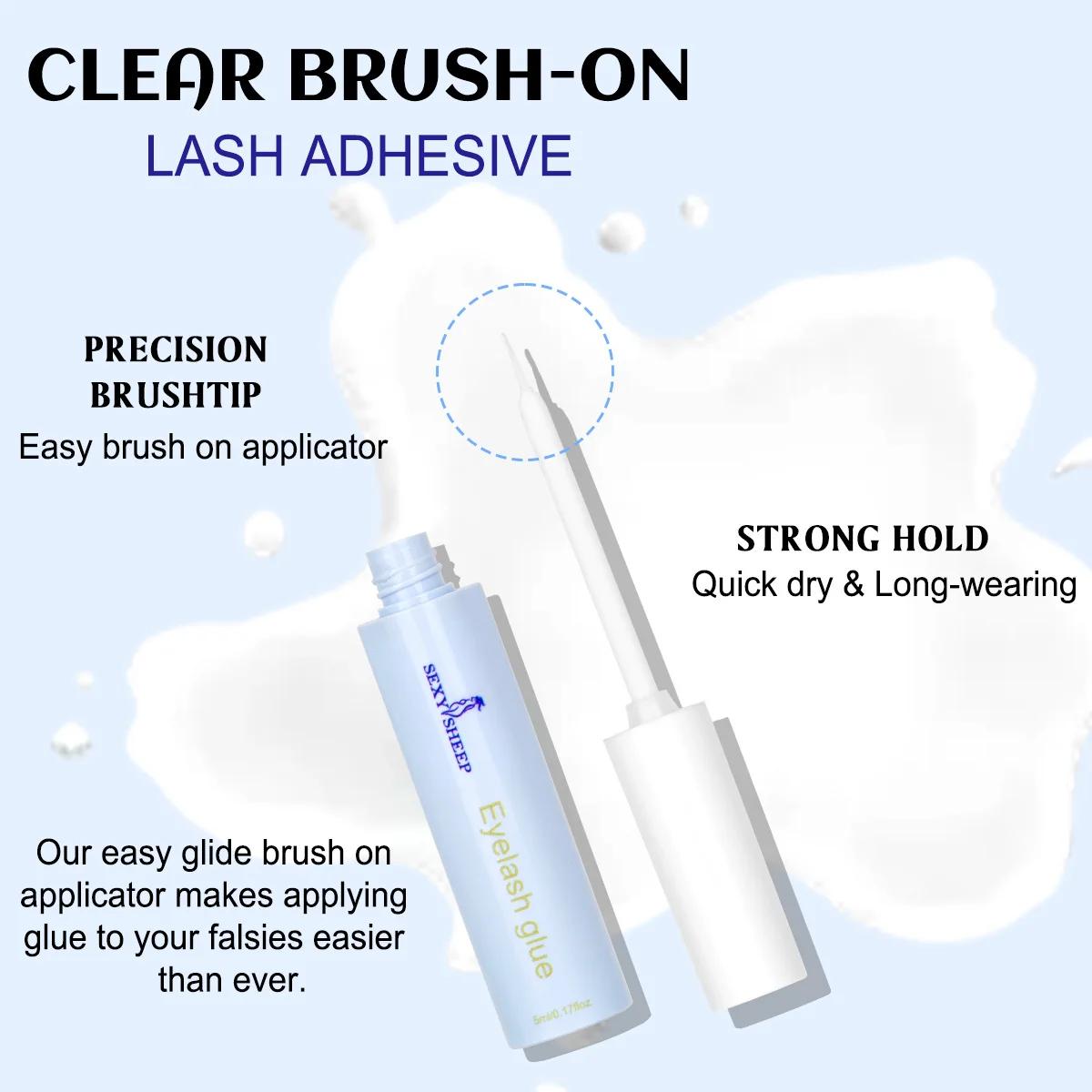 Colle pour faux-cils, bande Super forte, longue durée, imperméable, séchage rapide, adhésif pour cil