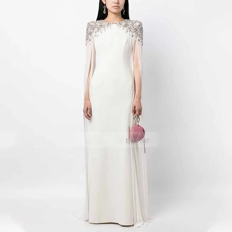HIGH STREET Nouvelle Collection 2026 Robe de Soirée Longue Maxi pour Femme à Manches Longues Ornée d