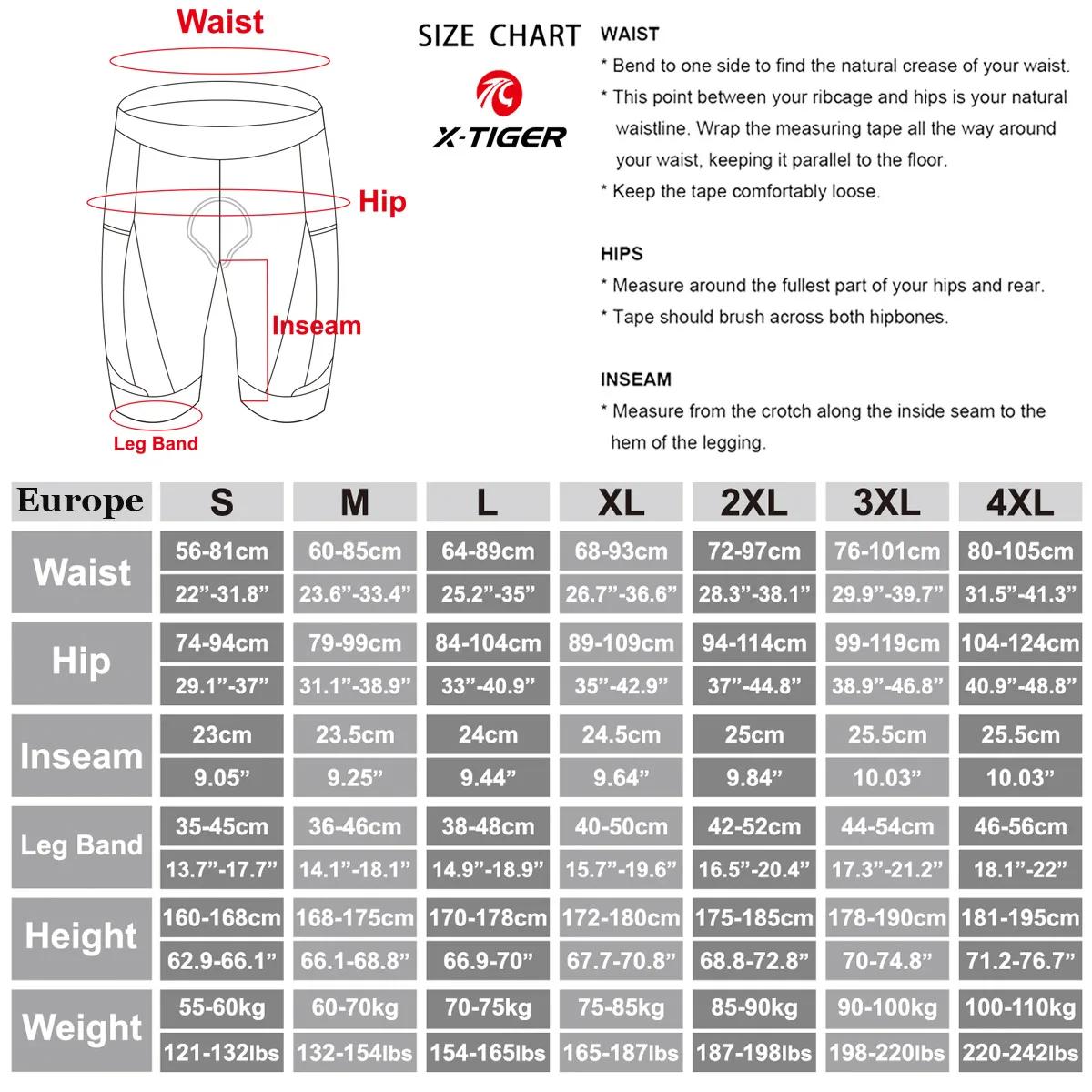 X-TIGER Cyclisme Shorts Hommes VTT Respirant Rembourré Vélo Collants TriDuvet Homme Vêtements De Ple