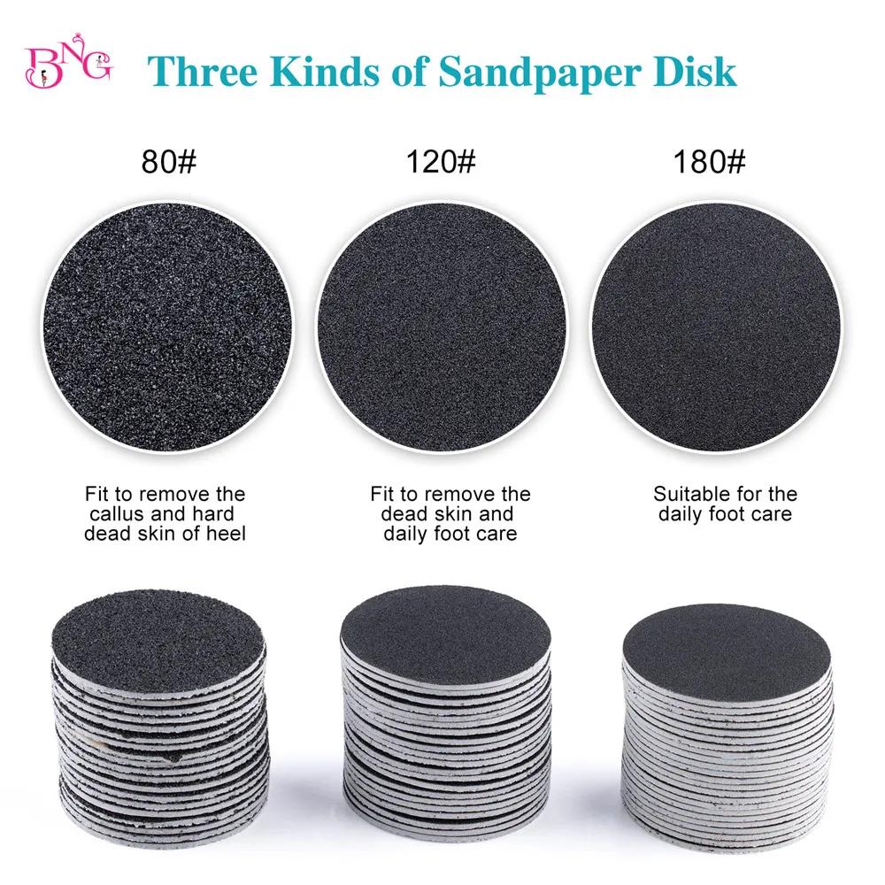 Disques en papier abrasif remplaçables, tige de 3/32 pouces, embout métallique pour l'élimination de