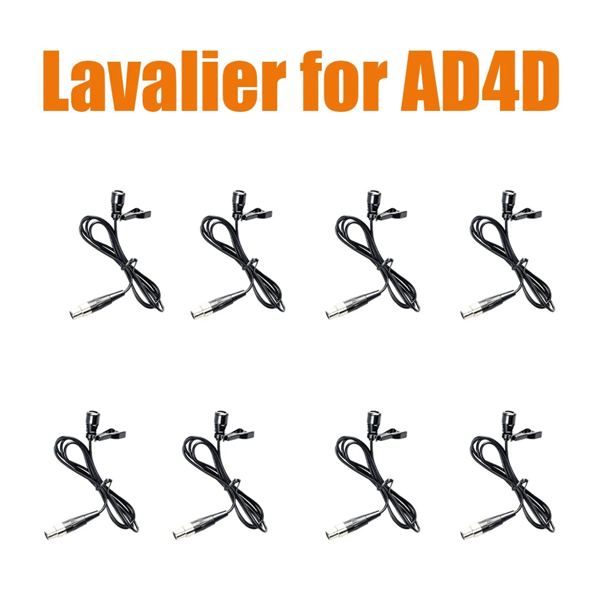 Leicozic 8 pièces AD4D AD4Q ensemble de microphones Lavalier transmetteur Bodypack système Radio pou