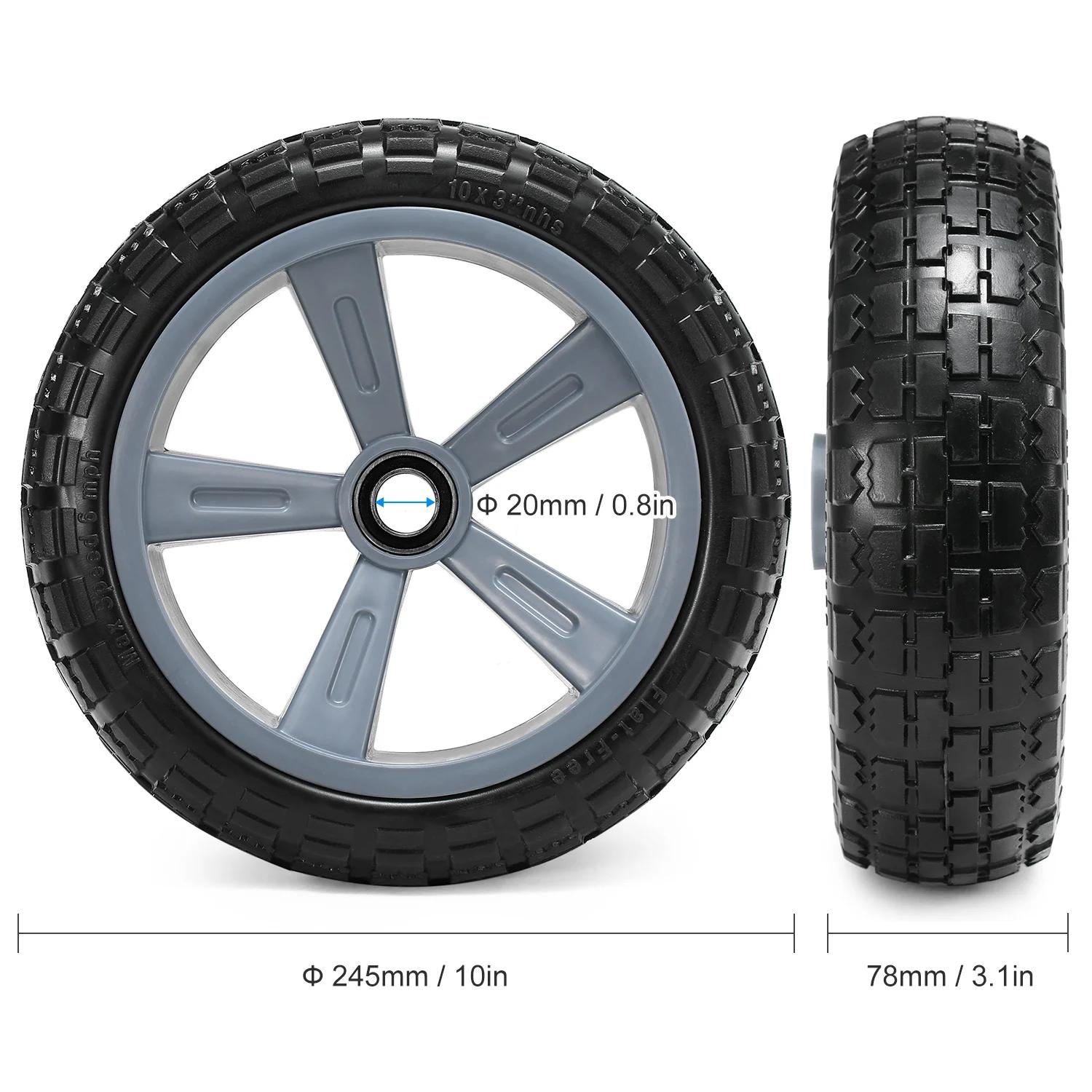 Roue de remplacement anti-crevaison pour chariot de kayak, chariot de canoë, 10 amarans