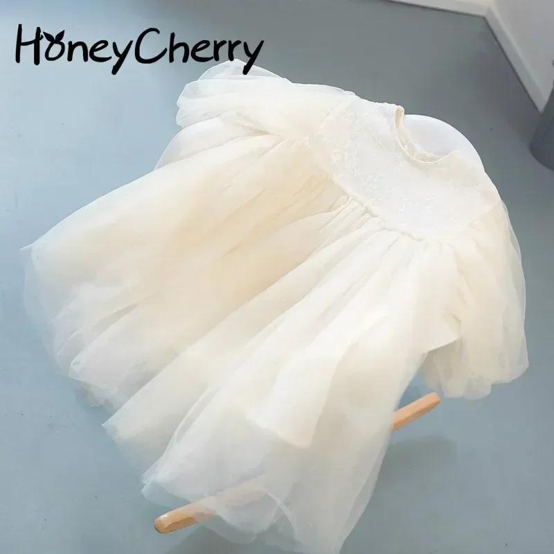 HoneyCherry nouveaux enfants robes pour filles printemps fille robe enfant bébé doux princesse robe