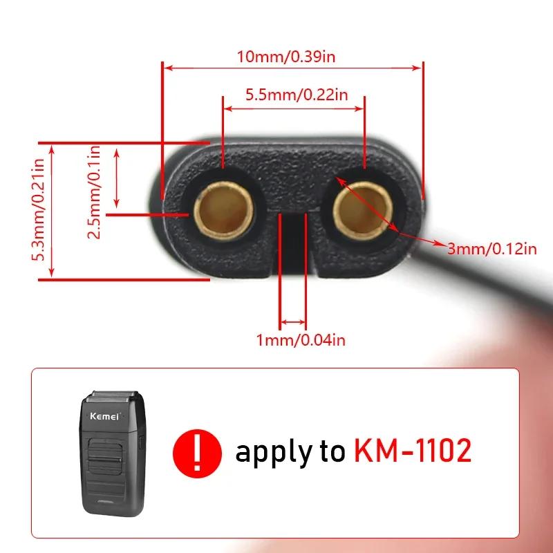 Pour Kemei KM-1102 Original USB chargeur câble professionnel tondeuse à cheveux tondeuse à cheveux a