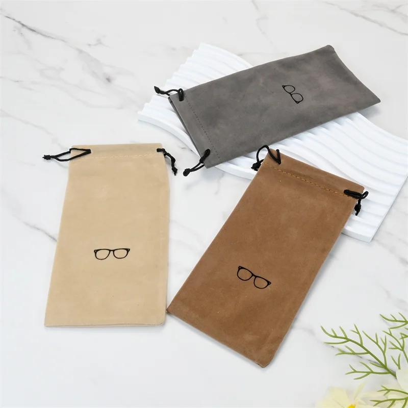 Étui à lunettes Portable à la mode, accessoires pour lunettes, sac à lunettes souple, sacs pour lune