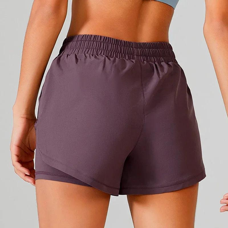 Shorts de Yoga pour femmes, haut de Fitness, en Spandex, néon, élastique, pour course à pied, entraî
