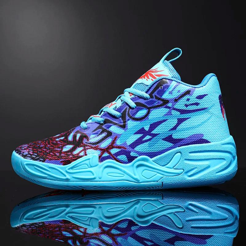 Chaussures de basket-ball pour hommes, baskets montantes souples et légères, antidérapantes, absorba