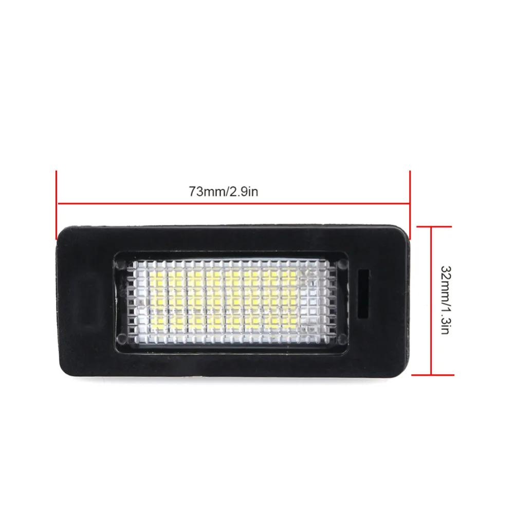 Lumière de plaque d'immatriculation pour BMW E39 E60, 2 pièces, 6000k, blanc, sans erreur, numéro Le