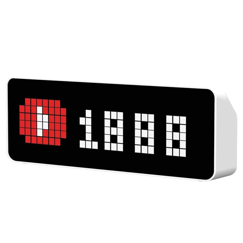 Ulanzi TC001 horloge de pixels intelligente abonnés Youtube affichage de messages pixélisés simultan