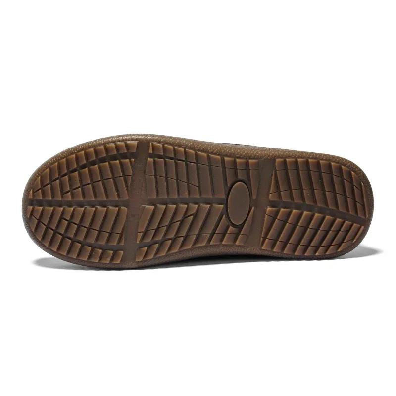 Vadrouille en coton chaud d'hiver pour hommes avec semelle souple et bottes d'hiver en coton épais,